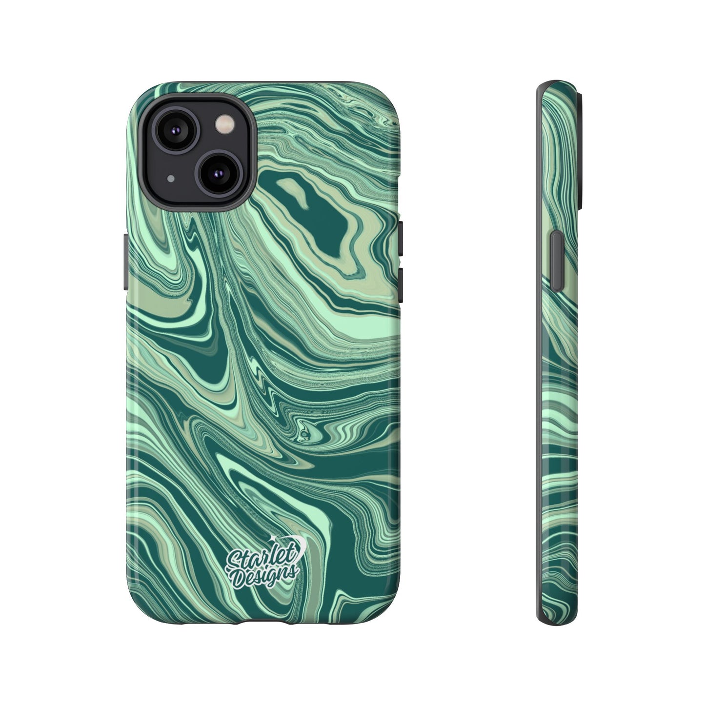 Emerald Waves Tough Phone Case