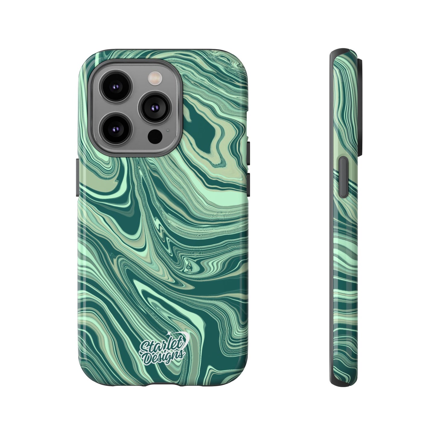 Emerald Waves Tough Phone Case