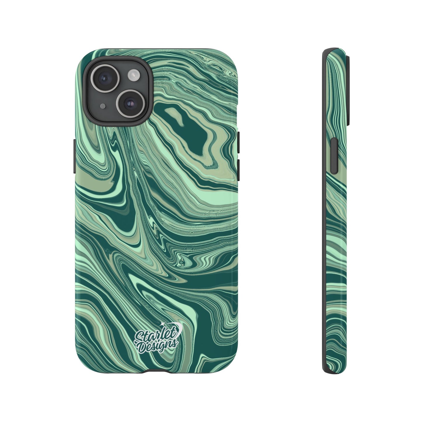 Emerald Waves Tough Phone Case