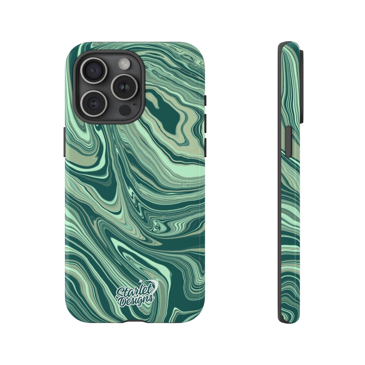 Emerald Waves Tough Phone Case