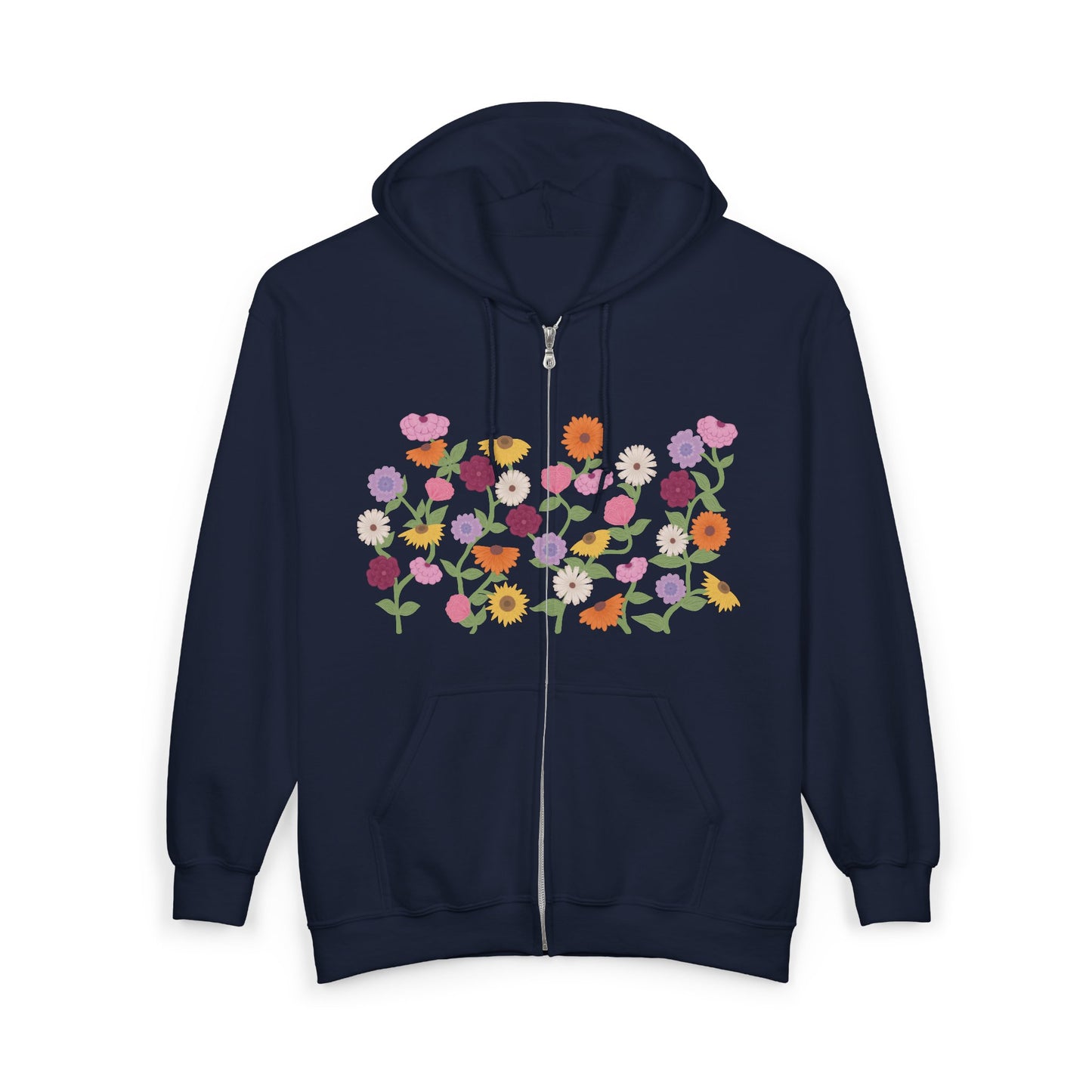 Eras Piano Flower Full-Zip Hoodie, Vintage Bouquet Painting, Gift For Fans