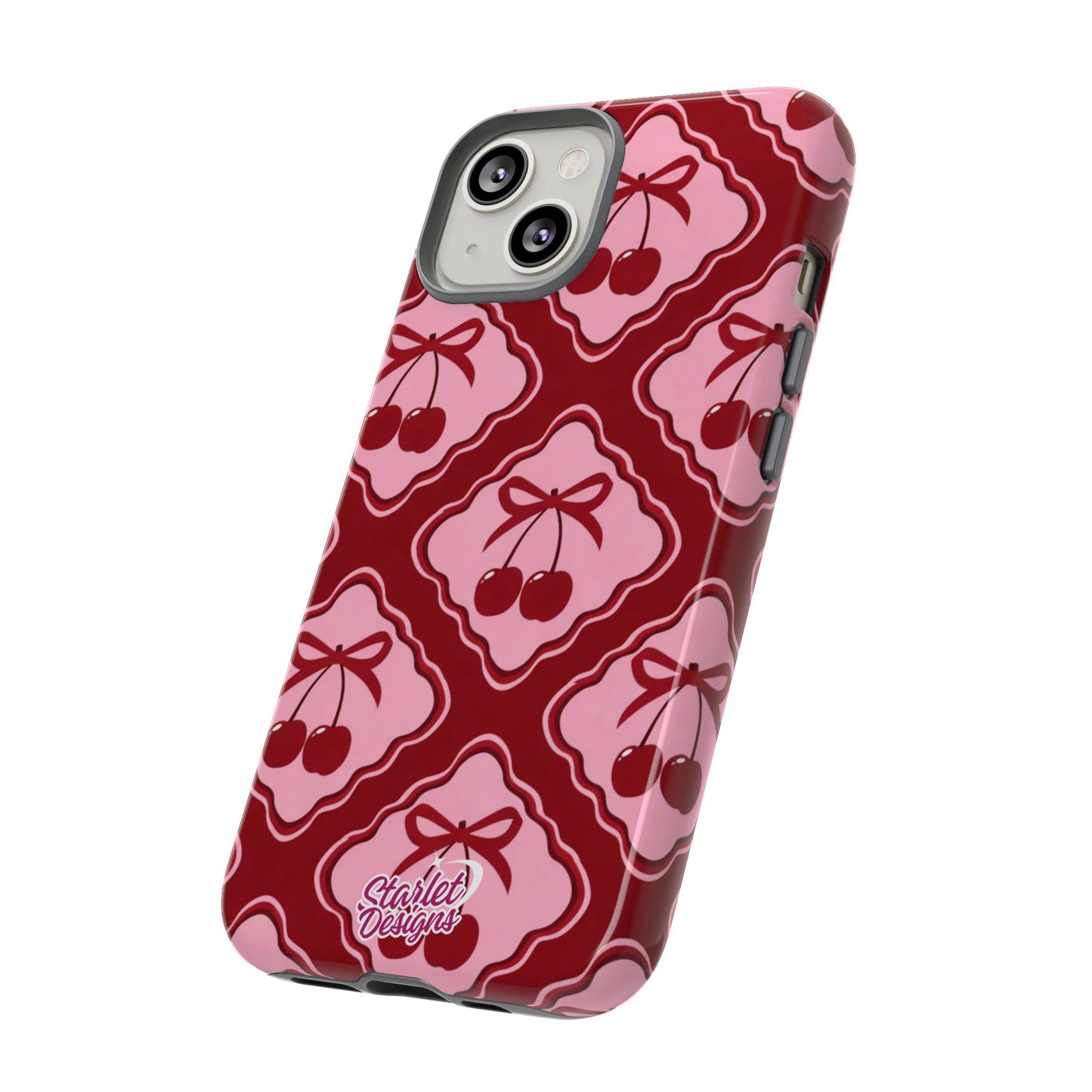 Cherry Bow Tough Phone Case