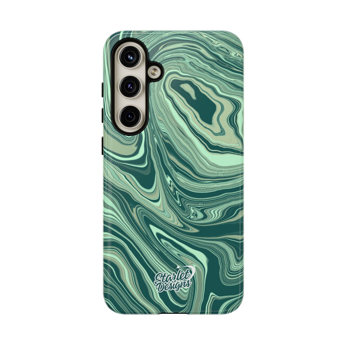 Emerald Waves Tough Phone Case