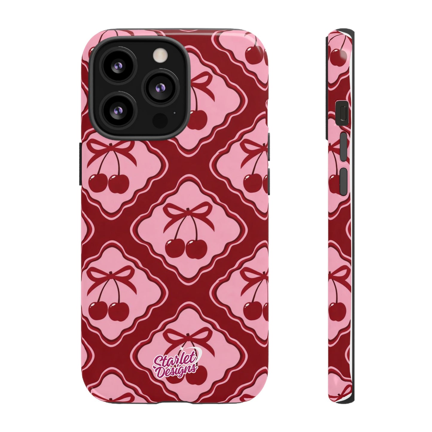 Cherry Bow Tough Phone Case
