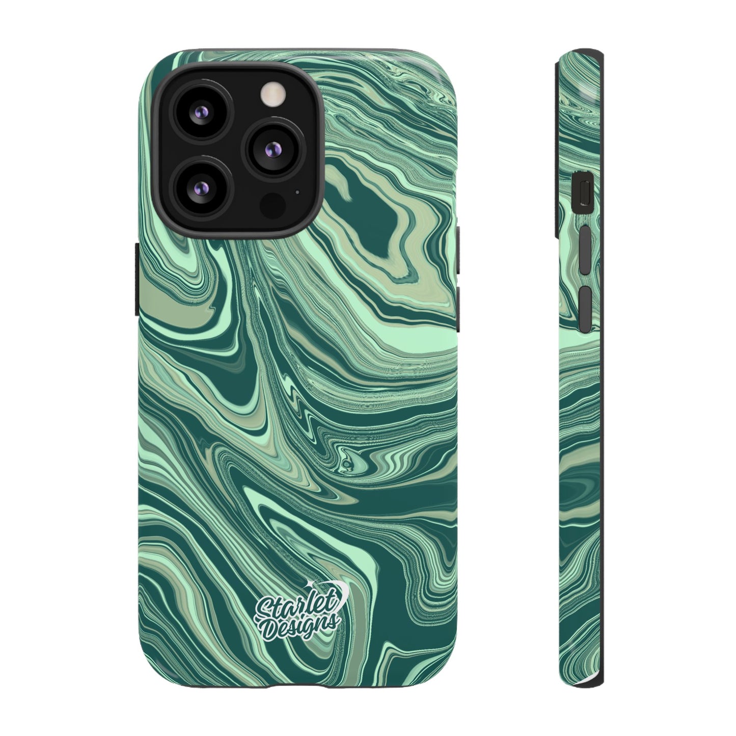 Emerald Waves Tough Phone Case