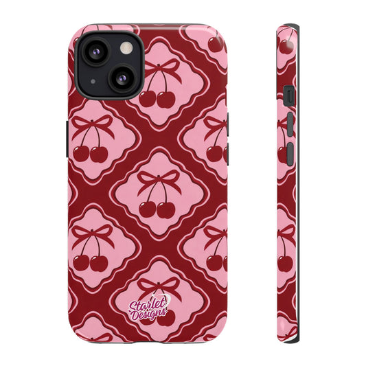 Cherry Bow Tough Phone Case