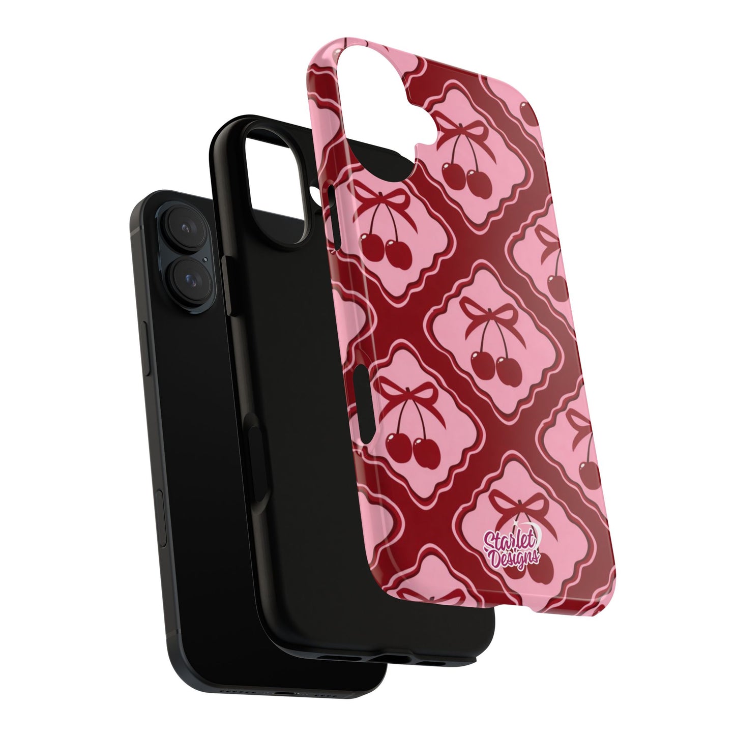 Cherry Bow Tough Phone Case
