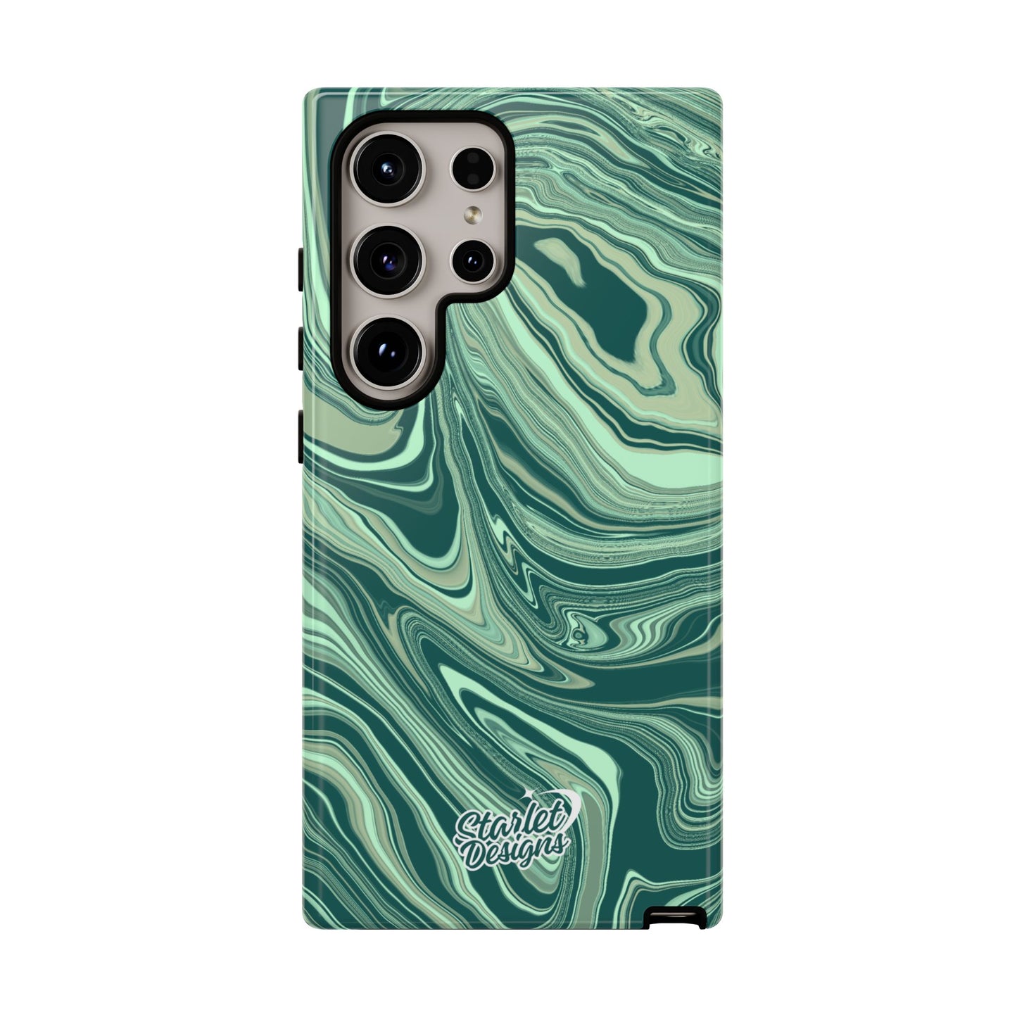 Emerald Waves Tough Phone Case