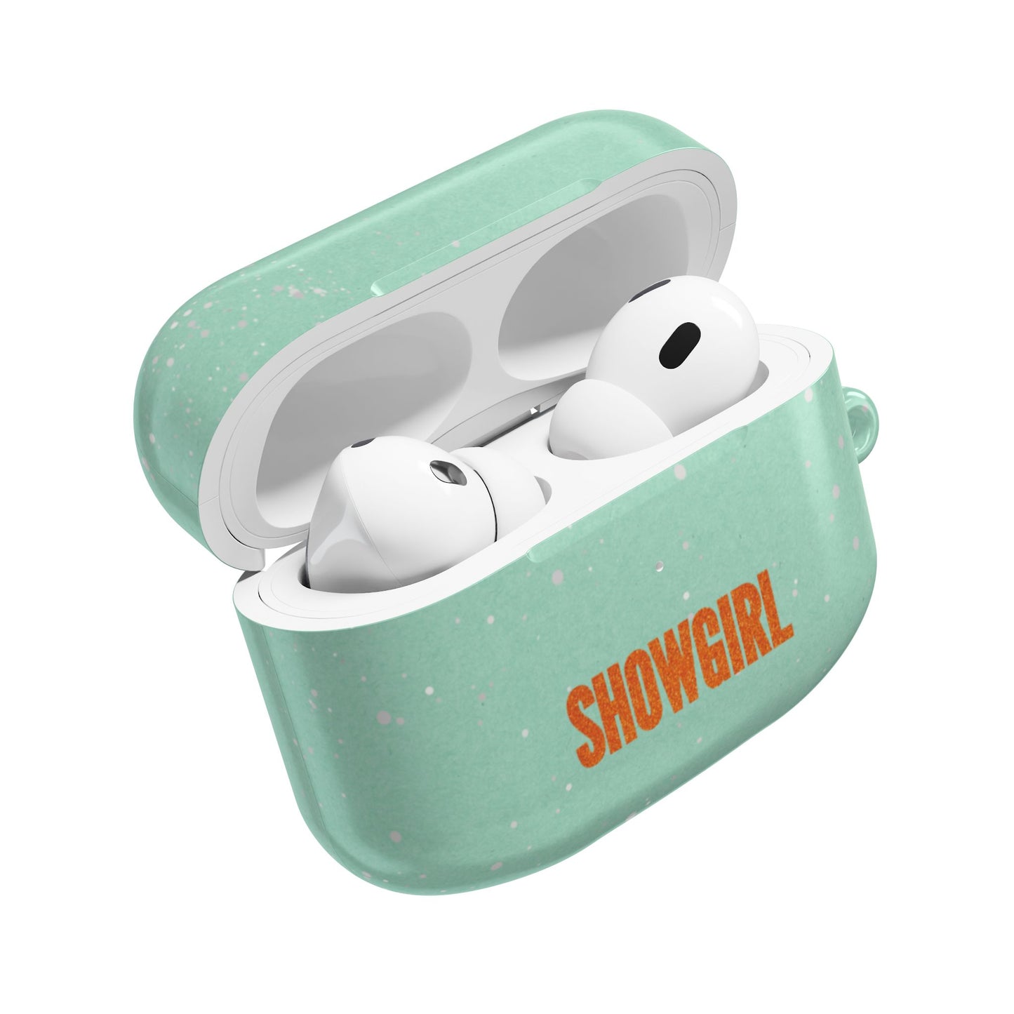 Mint Green Sparkly Showgirl-Themed Airpods Case | Pro Gen 1, Gen 3, Gen 4