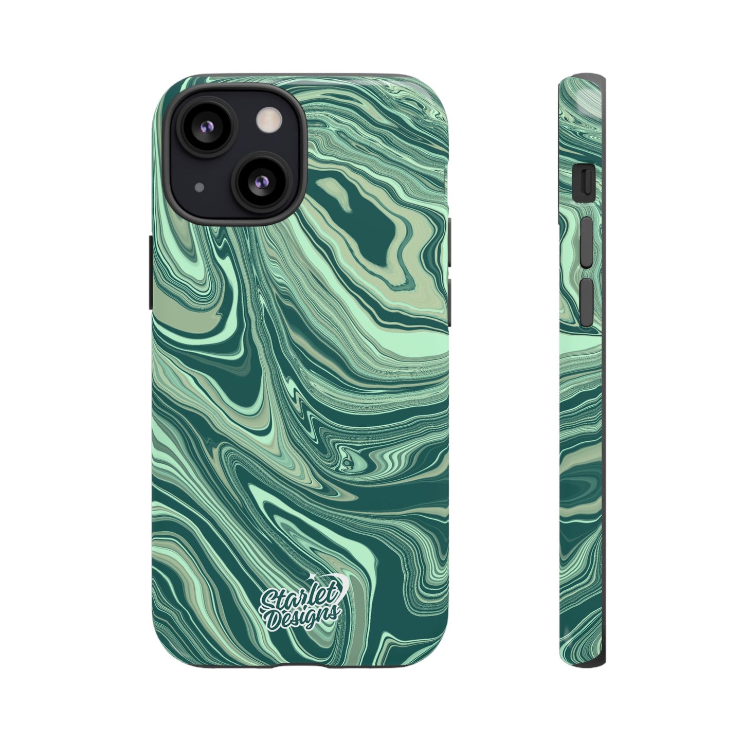 Emerald Waves Tough Phone Case