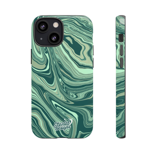 Emerald Waves Tough Phone Case
