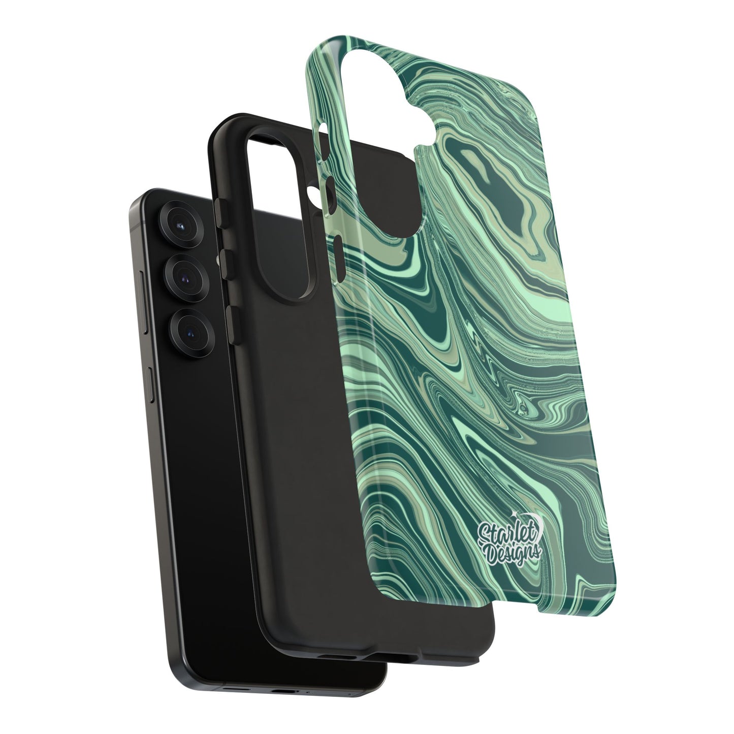 Emerald Waves Tough Phone Case