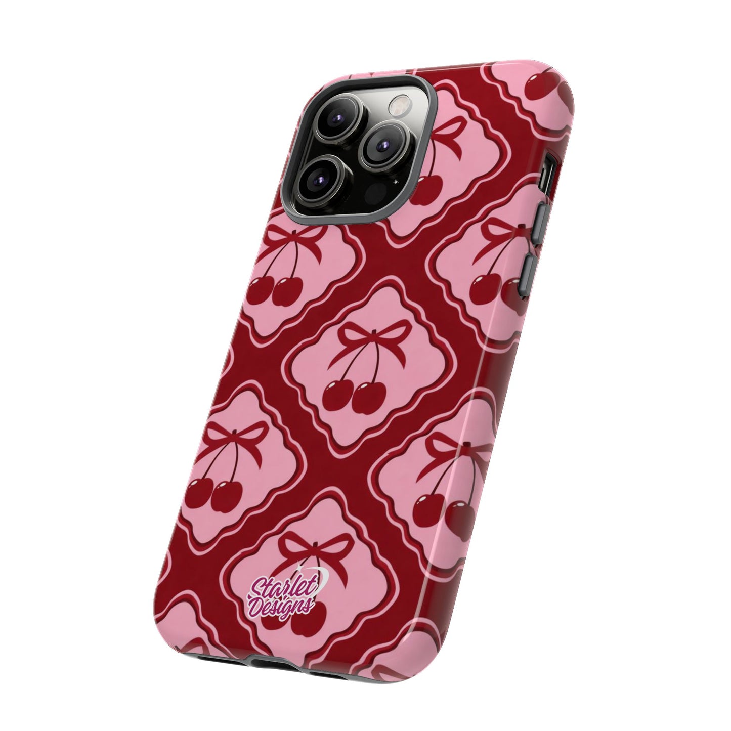Cherry Bow Tough Phone Case
