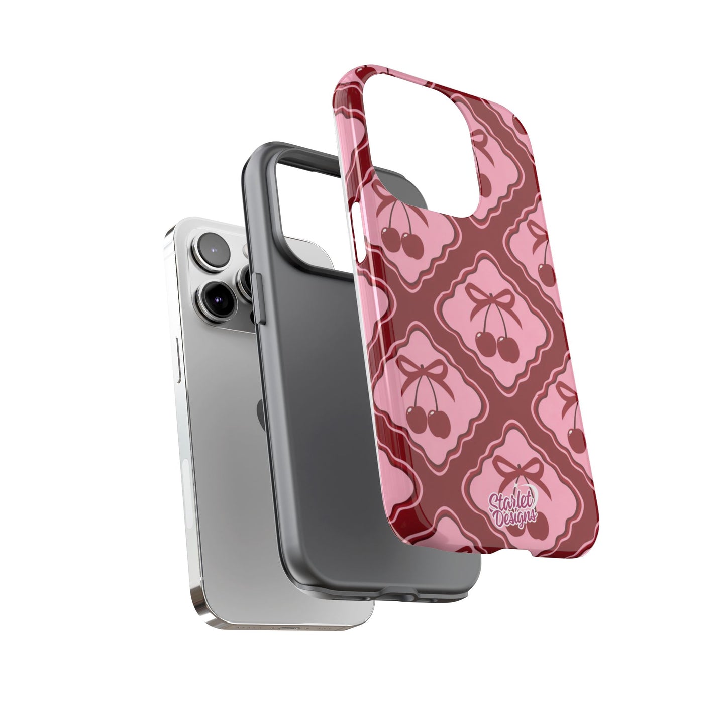 Cherry Bow Tough Phone Case