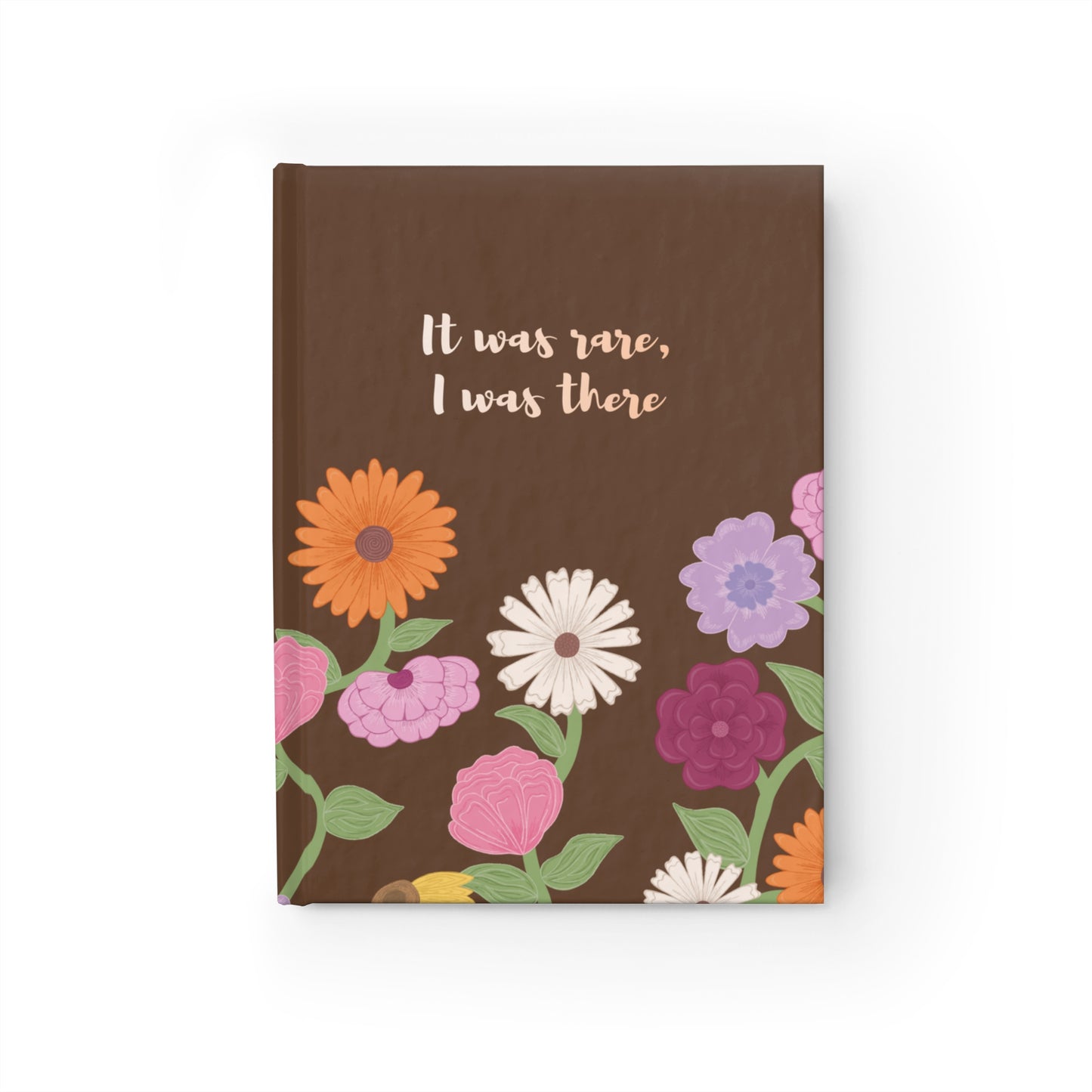 Eras Piano Flowers Hardcover Lined Notebook
