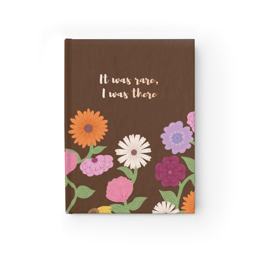 Eras Piano Flowers Hardcover Lined Notebook