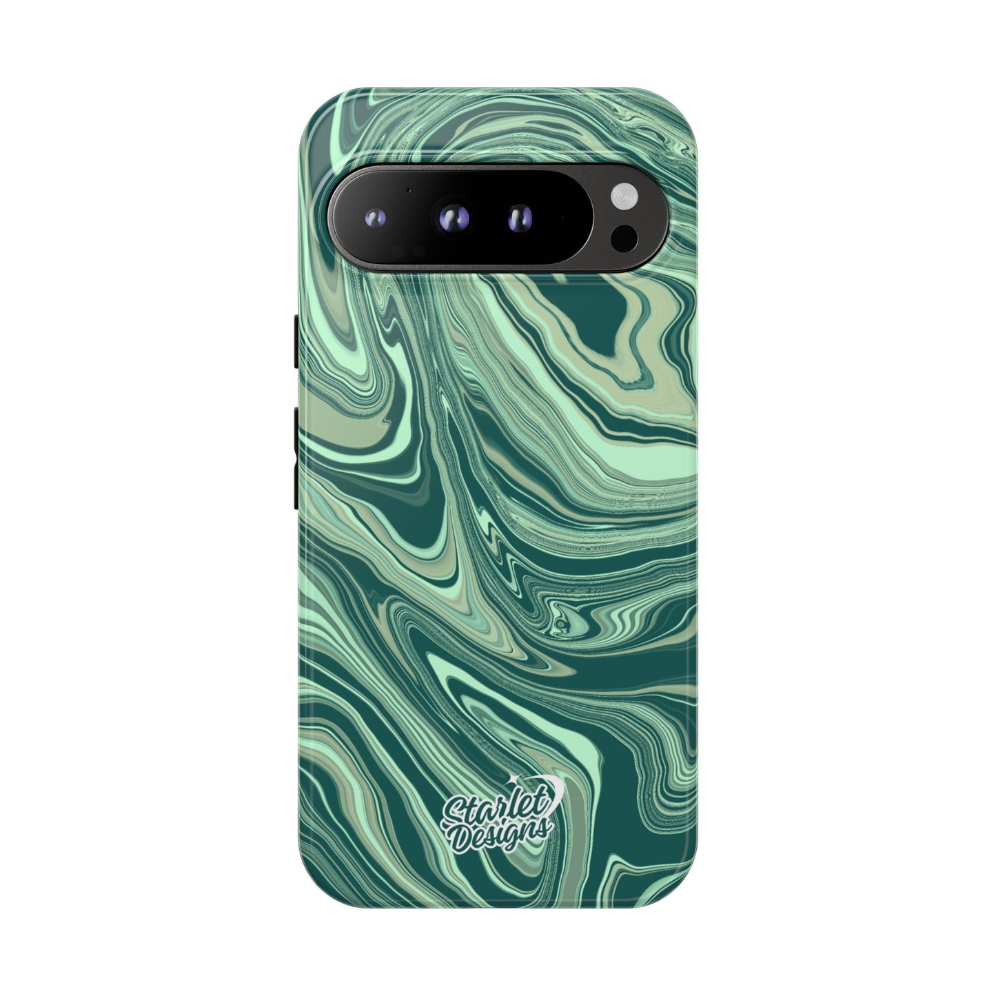 Emerald Waves Tough Phone Case