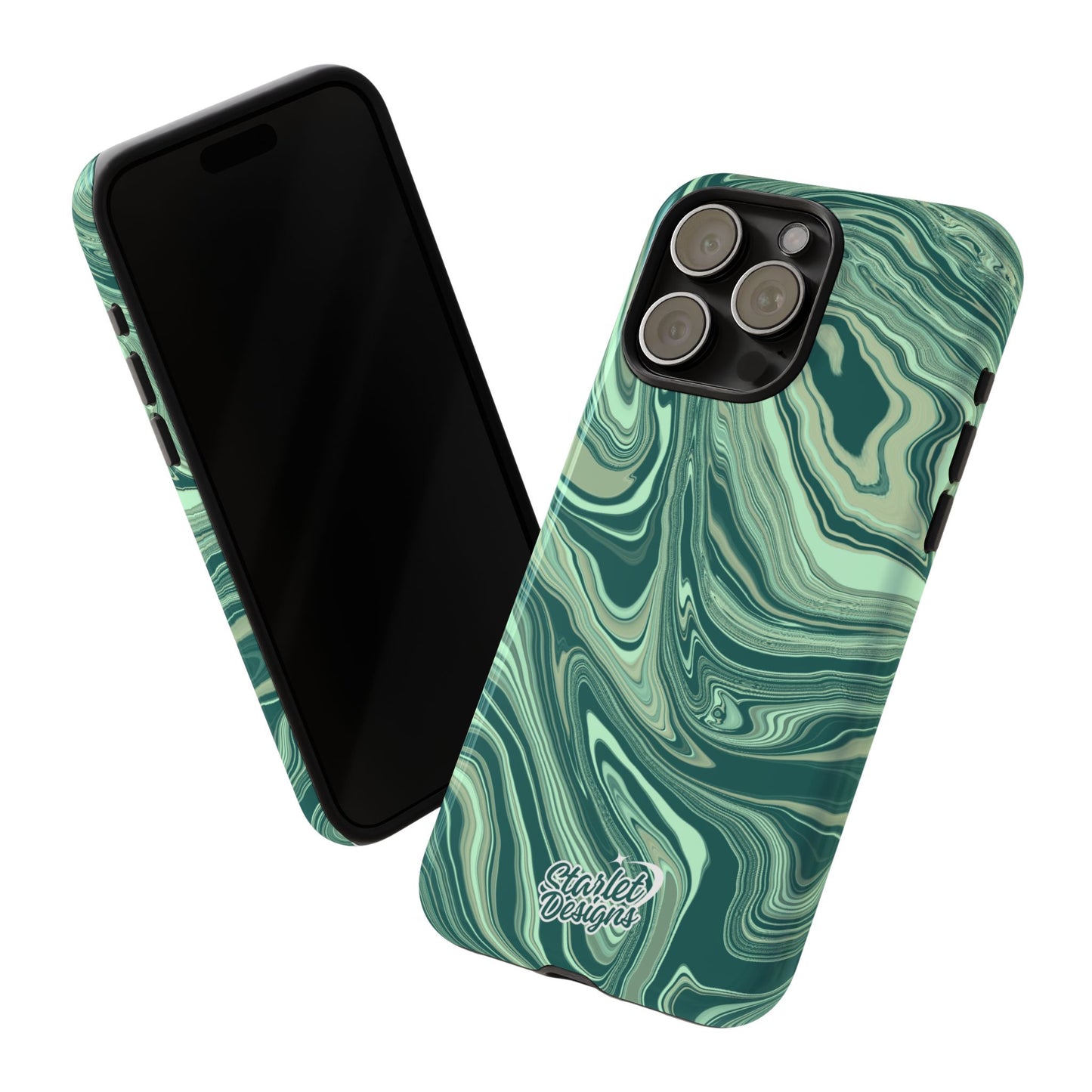 Emerald Waves Tough Phone Case