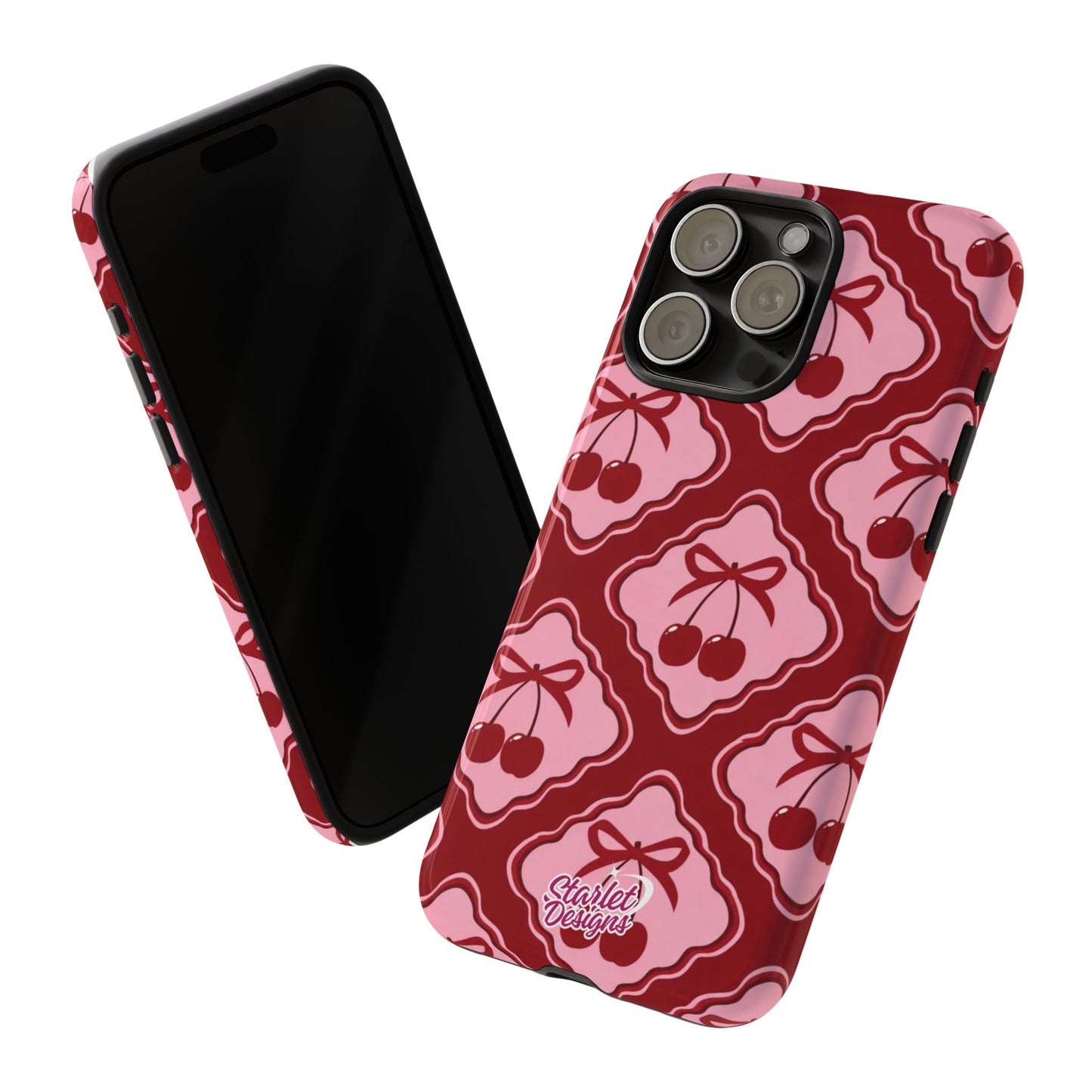Cherry Bow Tough Phone Case