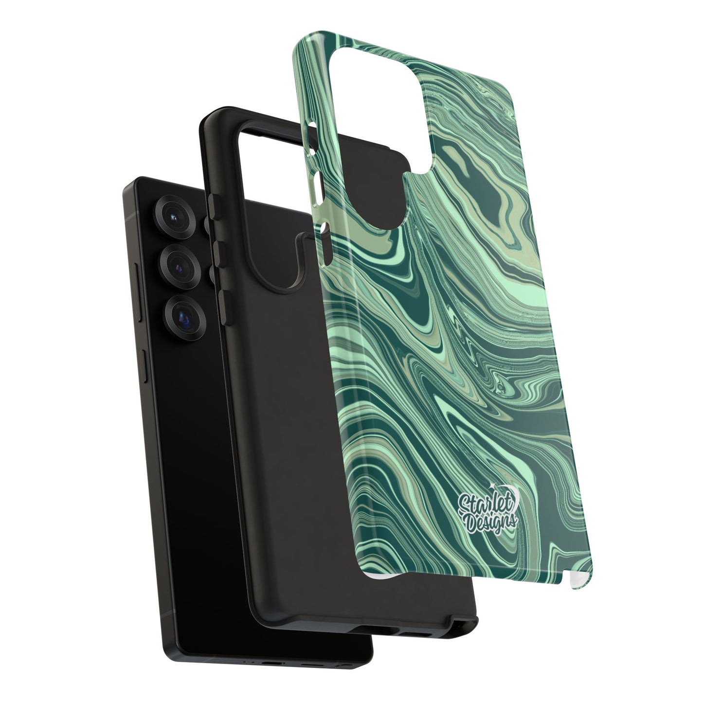 Emerald Waves Tough Phone Case