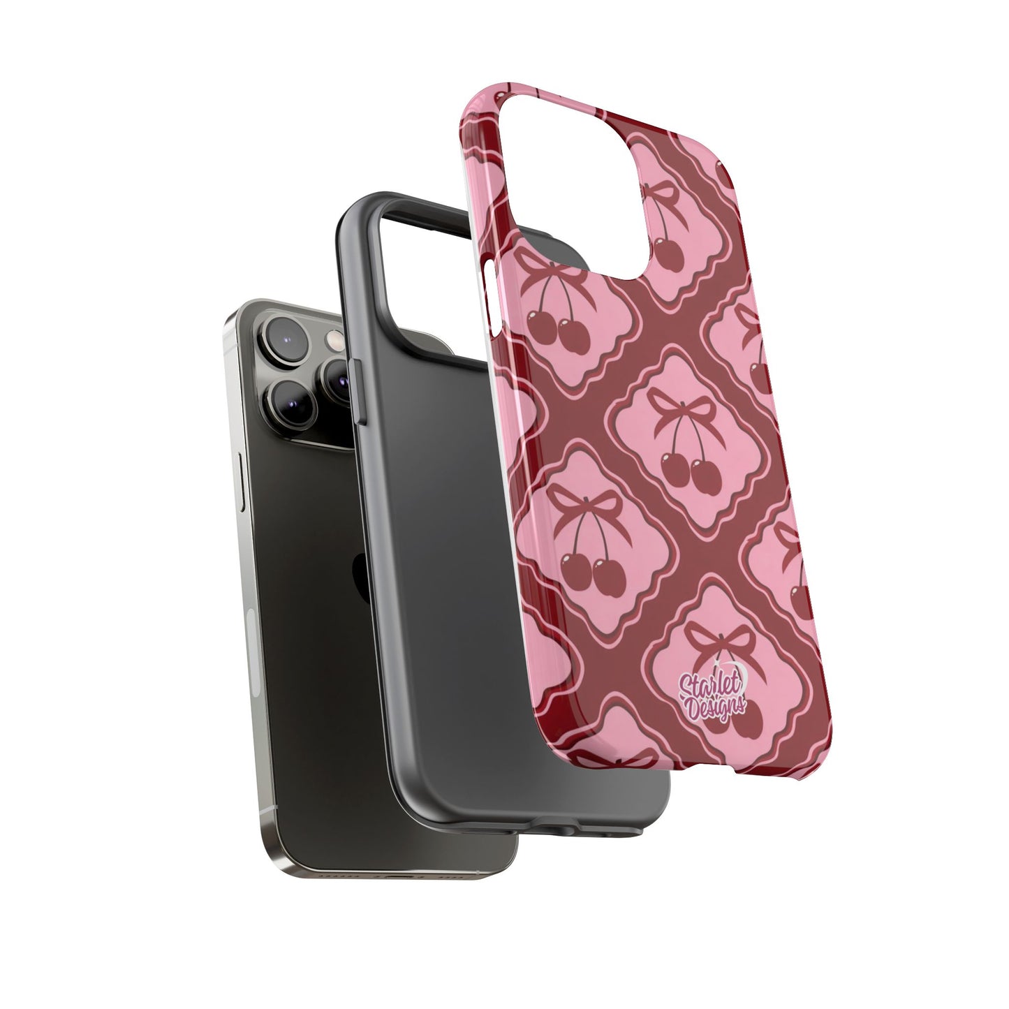 Cherry Bow Tough Phone Case