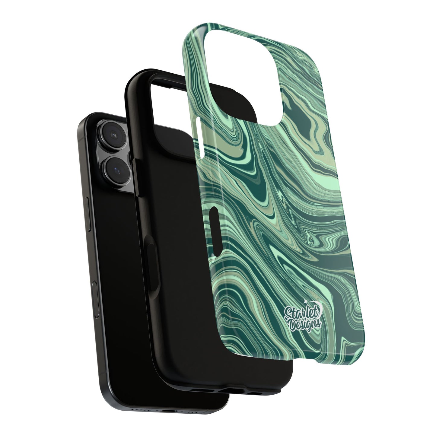 Emerald Waves Tough Phone Case