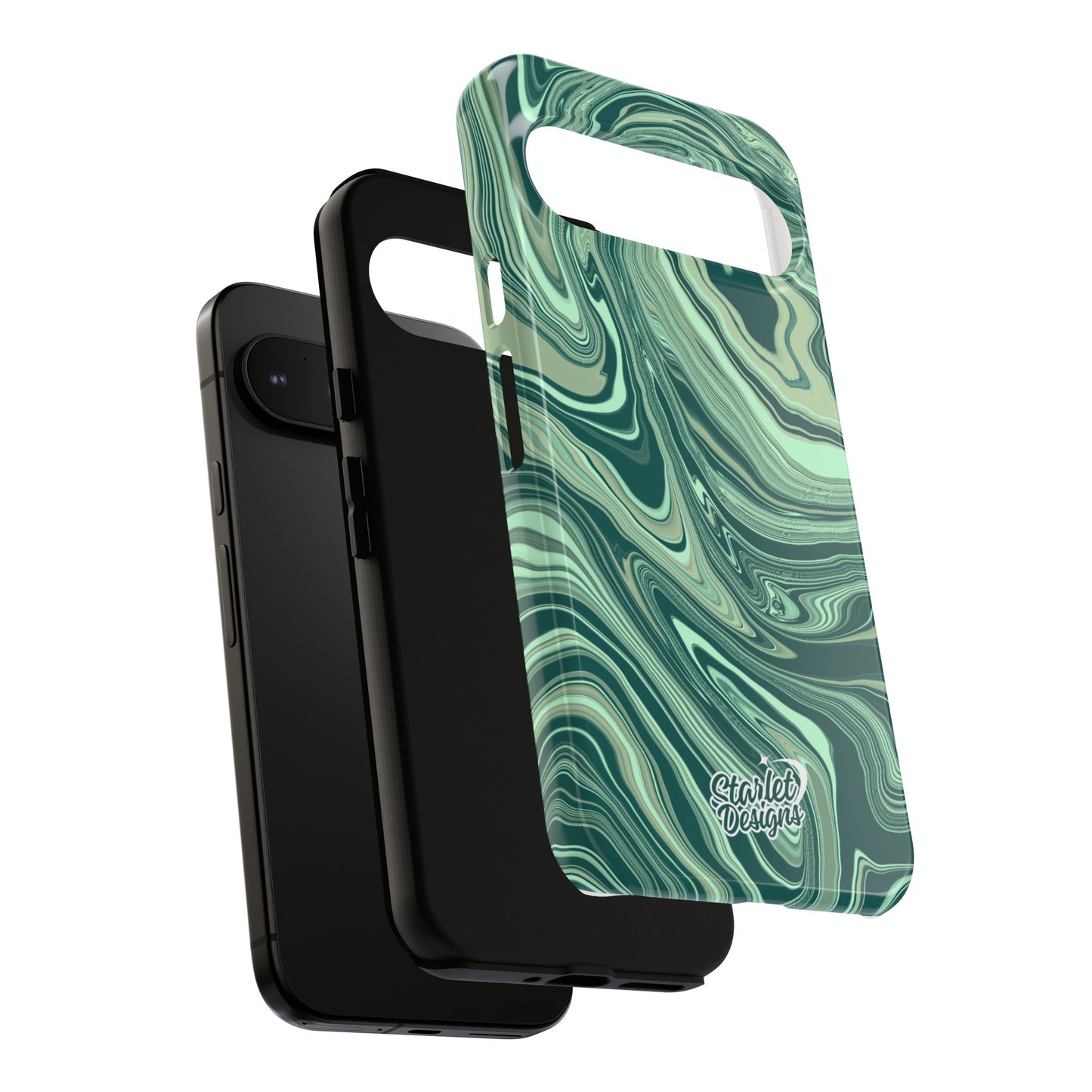 Emerald Waves Tough Phone Case