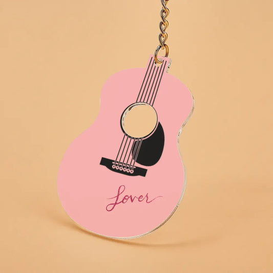 Lover Guitar Acrylic Keychain