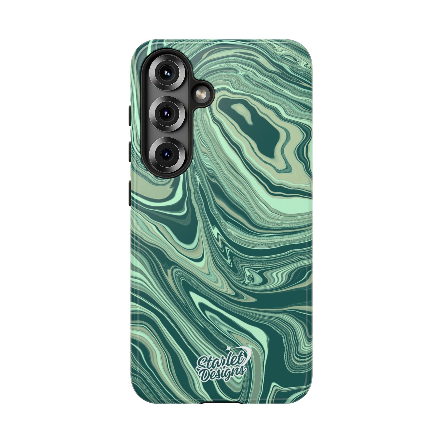 Emerald Waves Tough Phone Case