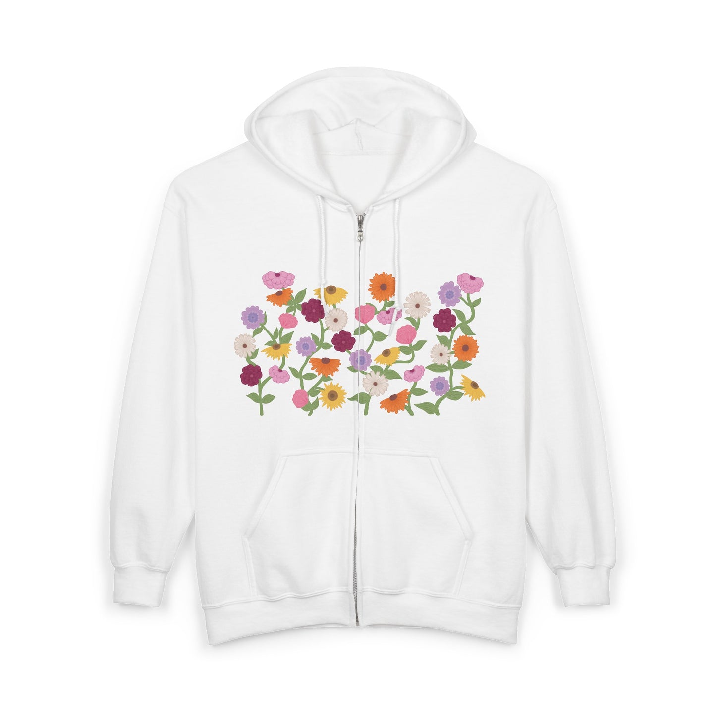 Eras Piano Flower Full-Zip Hoodie, Vintage Bouquet Painting, Gift For Fans