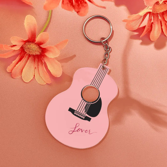 Lover Guitar Acrylic Keychain